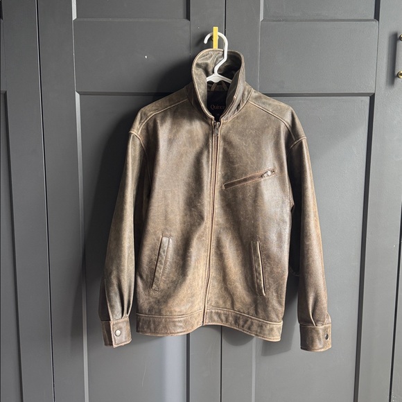 Quince Women's Oversized Leather Bomber Jacket - Picture 8 of 8